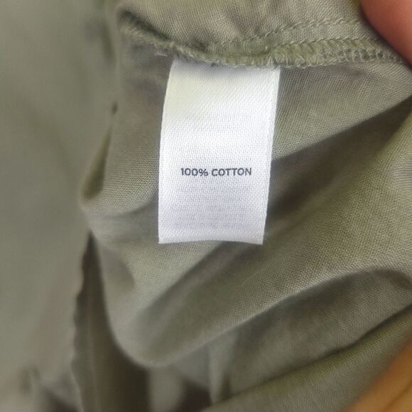 Rubbish Grayish Green Light Weight Long Sleeve Button Down Shirt Size Med - Picture 6 of 7